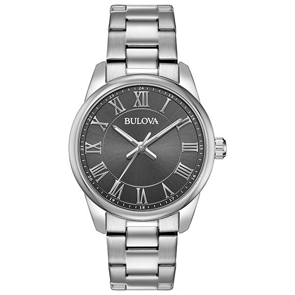 Bulova Black Dial Silver Bracelet Watch s-l400.jpg main image 4